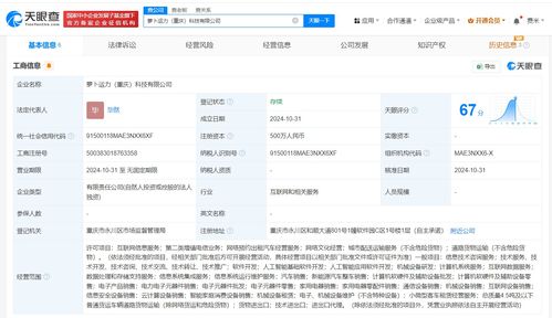蘿卜快跑重慶新公司成立，注冊(cè)資本500萬元布局基礎(chǔ)軟件服務(wù)